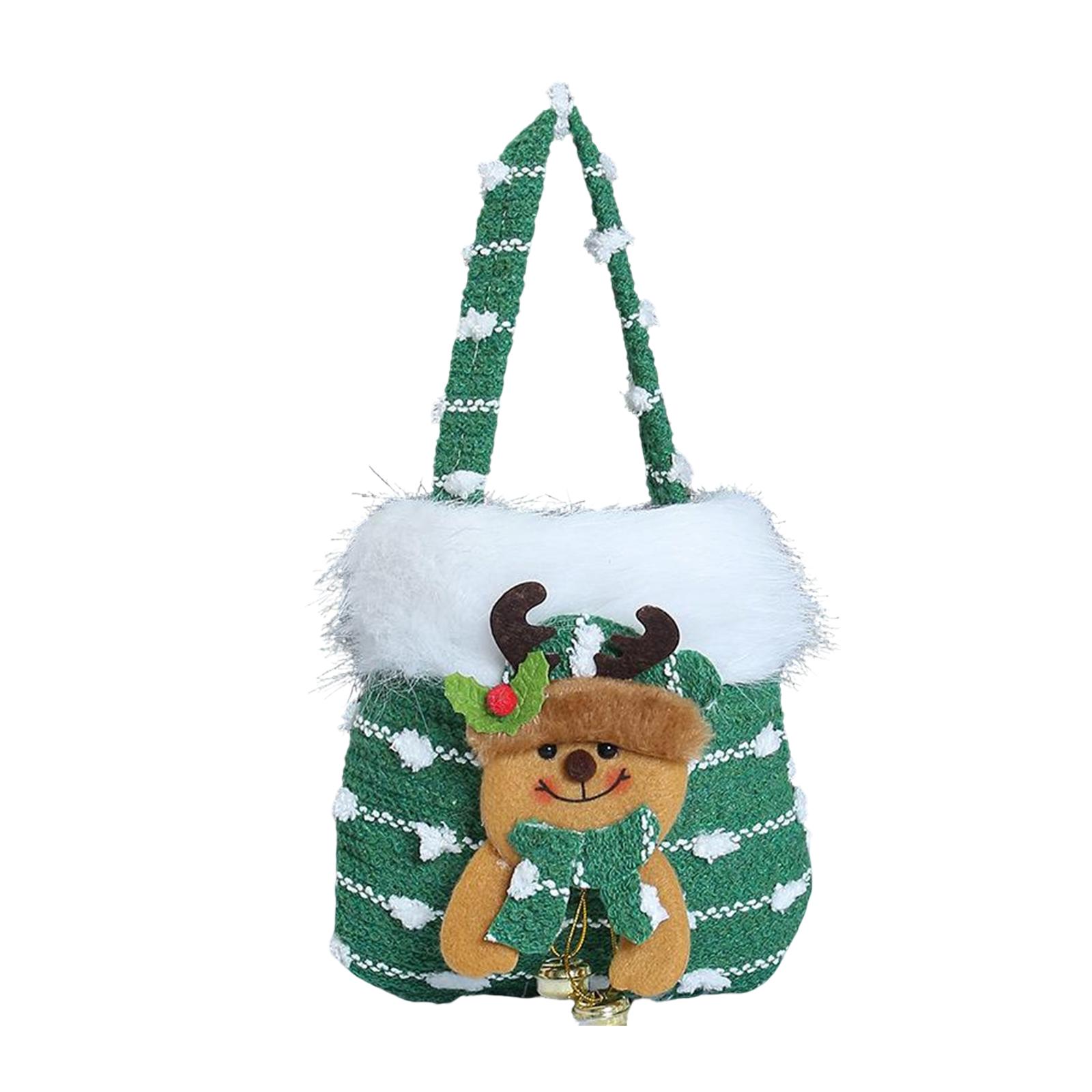 

Рождественский пакет Подарочный пакет для детей Пакет для конфет из детского сада Упаковка для кануна Рождества Подарочная коробка One Size зелёный