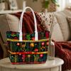 Boho Floral Animal Print Large Tote Bag for Women Daily Outdoor Travel Shopping Casual Use Shoulder Handbag with Comfortable Straps