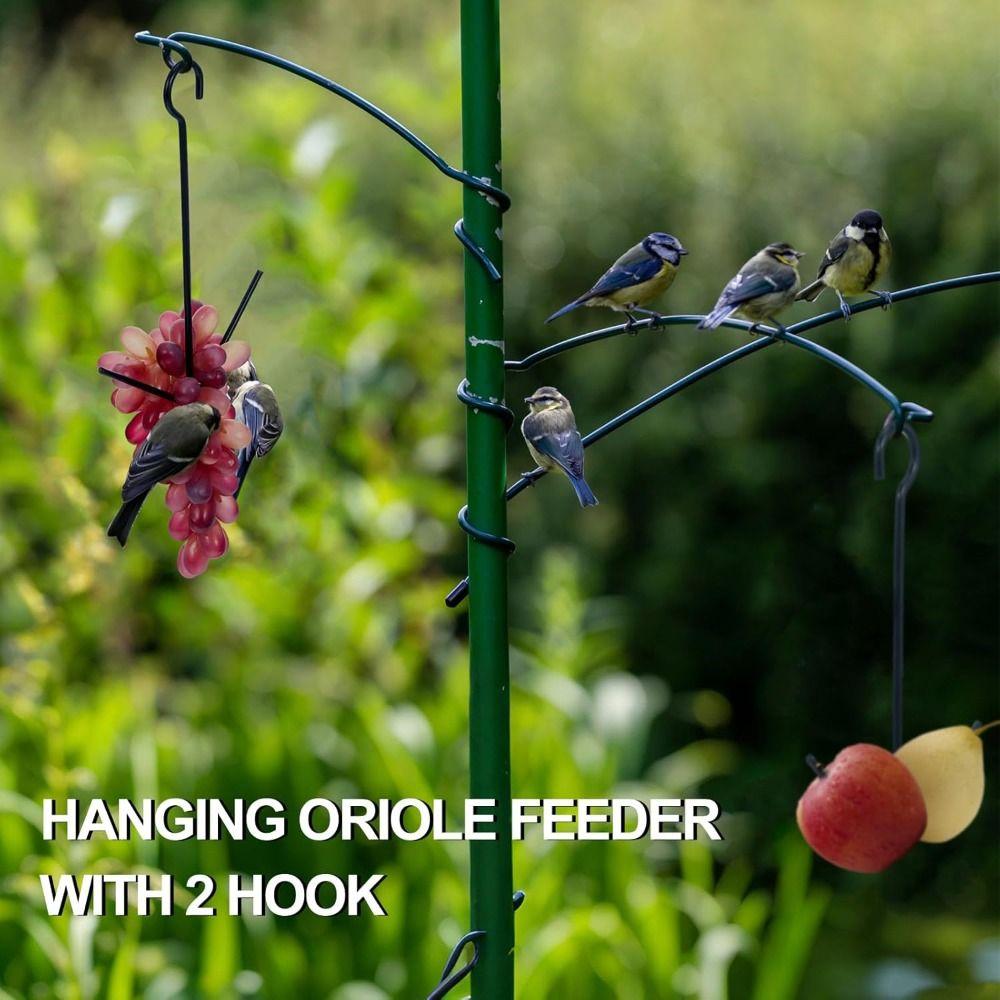2 Fork Hummingbird Feeder Hanging Hook Fruit Holder Pet Food Storage Rack  Outdoor Use