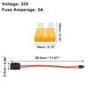 1Set Car Low Profile Mini Fuse Adapter Tap Fuse W Blade Style Fuse Universal