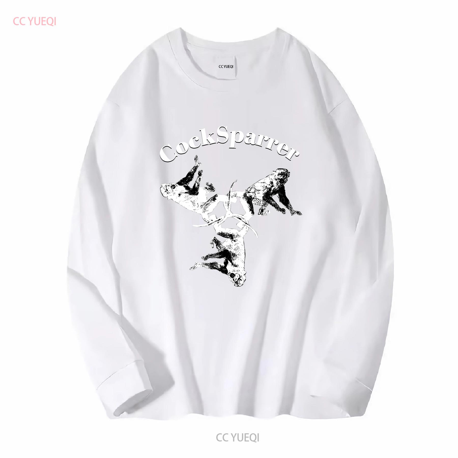 

COCK SPARRER TWO MONKEYS NEW BLACK T SHIRT long or short sleeves vintage Washed streetwear Breathable Stretched Slightly Unisex S