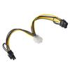 Kabel adapter Akyga AK-CA-55 PCI Express 6 pin (F) / 2x 8 (6+2) pin (M) 0,15m