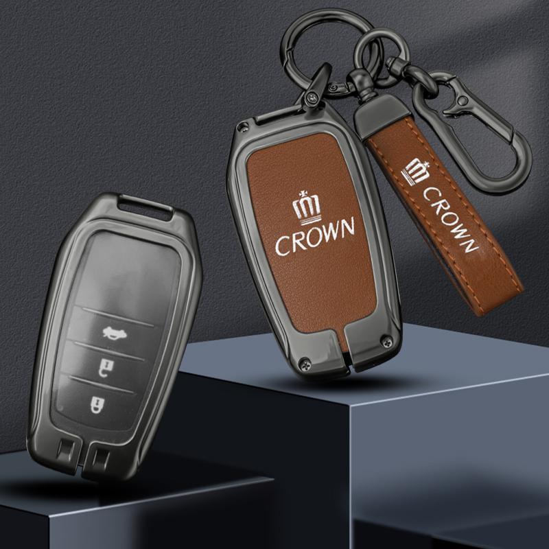 Car Key Case Fob Cover Shell Auto Accessories For Toyota CHR Hilux Fortuner Land Cruiser 200 Camry Corolla Crown RAV4 Highland