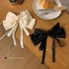 Korean Summer Satin Bow Hair Clip – Large Ribbon Top Clip for Women