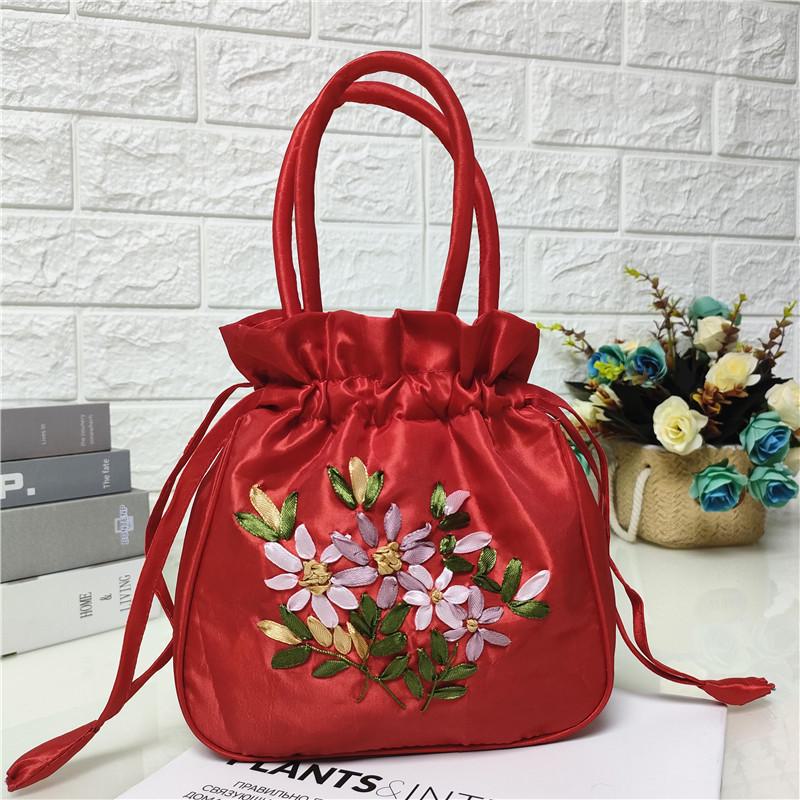 Embroidered Handcrafted Ethnic Handbag - Compact Shopping Bag for Mobile & Essentials