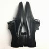 80s HEINRICH DINKELACKER (Former APOLOO) Plain Toe Shoes Black size 9.5 27.8 Vintage /WZF-32(USED)