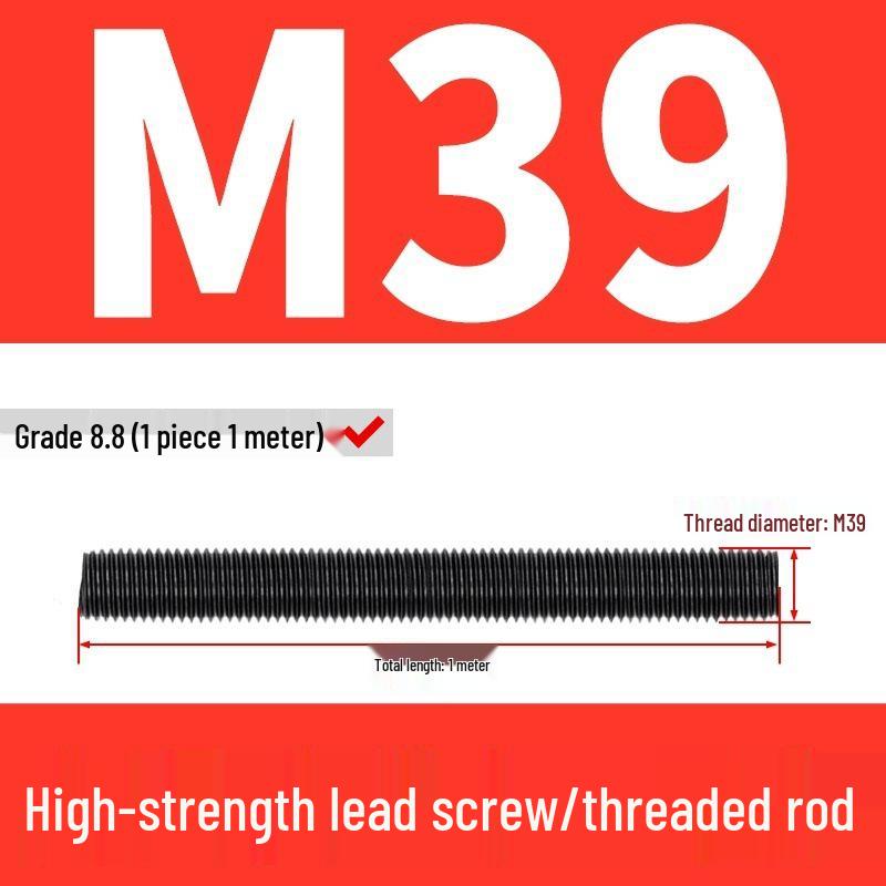 High-Strength Full Thread Screws and Rods: 8.8, 10.9, 12.9 Grade
