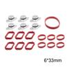 1 Set 22/33mm Car Air Intake Inlet Manifold Swirl Blanks Flaps Plate Cover Gaskets Repair Delete Kit for BMW M57 E39 E46 E83 E38