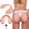 Electric Hip Trainer Remote Butt Muscle Stimulator Rechargeable Lifting Buttock TonerOrange Stripe