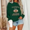 Women's Casual Fashion Round Neck Long Sleeve Halloween Printed Sweatshirt