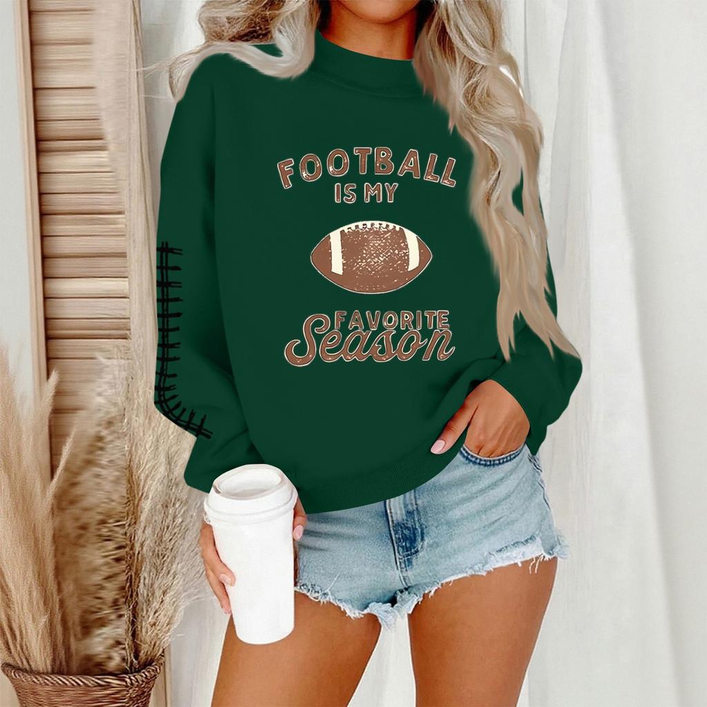 Women's Casual Fashion Round Neck Long Sleeve Halloween Printed Sweatshirt