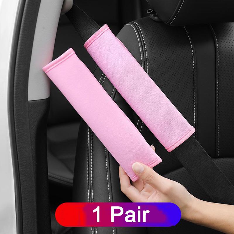 2Pcs Car Safety Seat Belt Cover Universal PU Leather Car Seat Belt Case Protector Shoulder Strap Pads Auto Interior Accessories