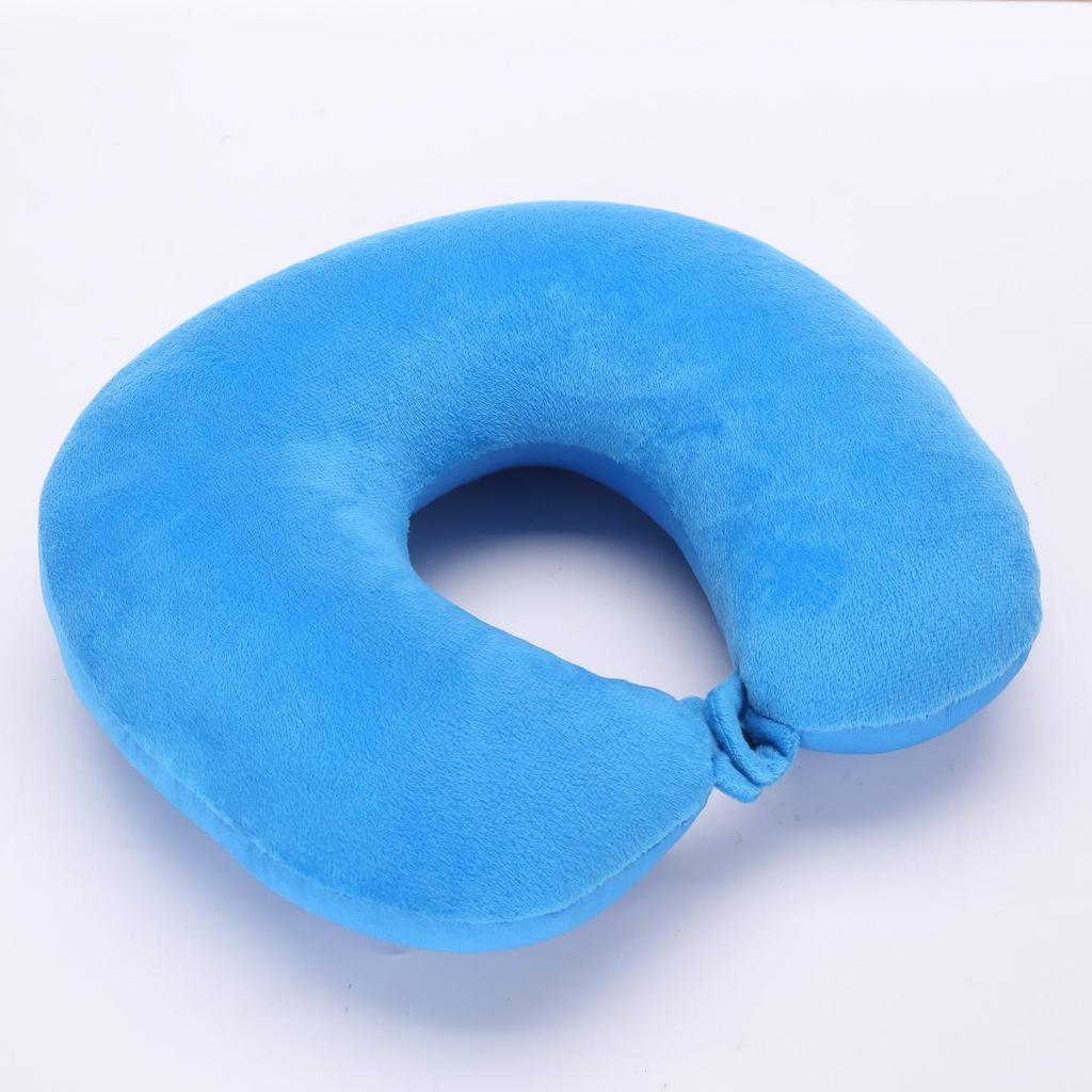 Almohada de Viaje en Forma de U para Cuello y Respaldo de Partículas de Espuma