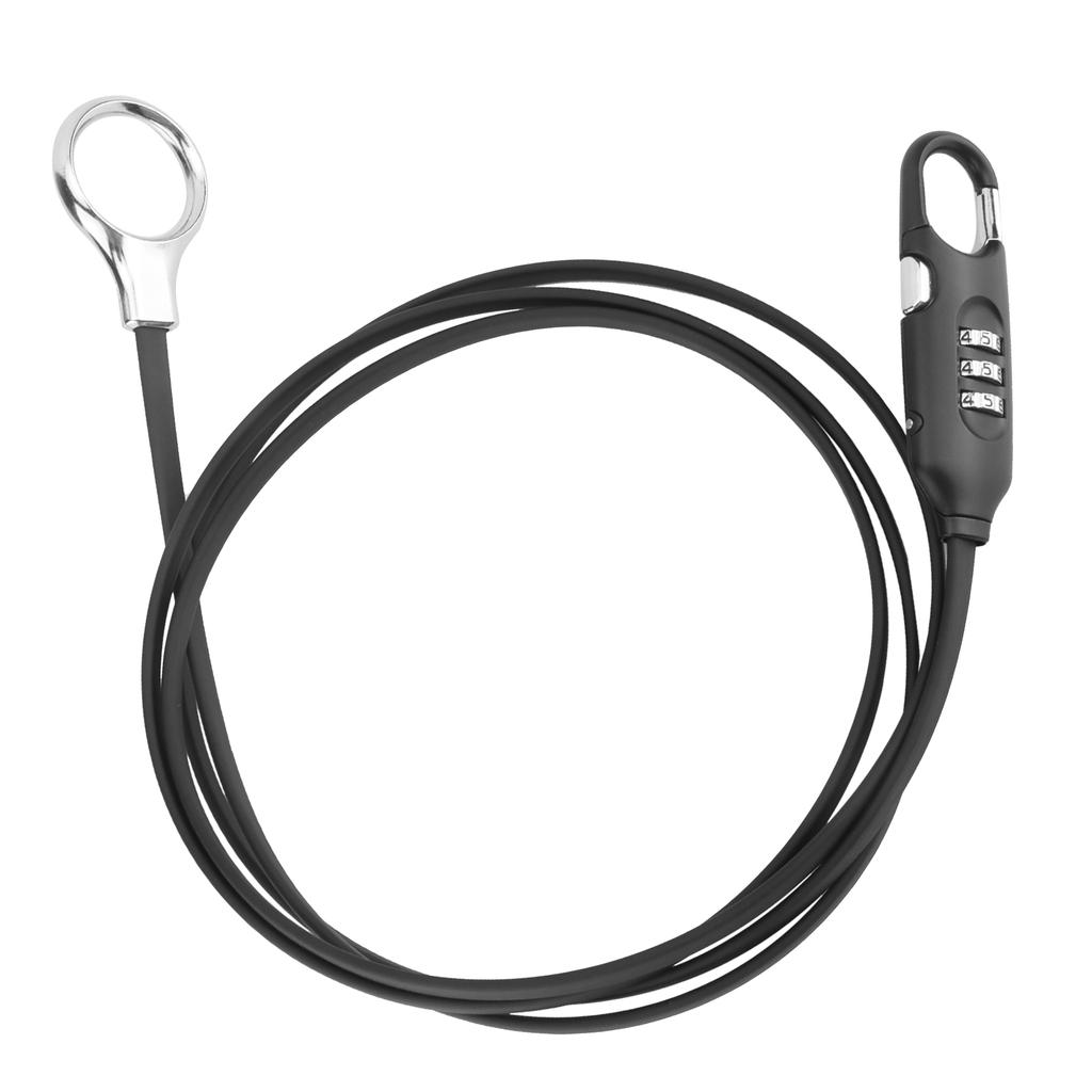 Bicycle Combination Lock Antitheft Security Helmet Lock Portable PVC Wrapped Steel Cable