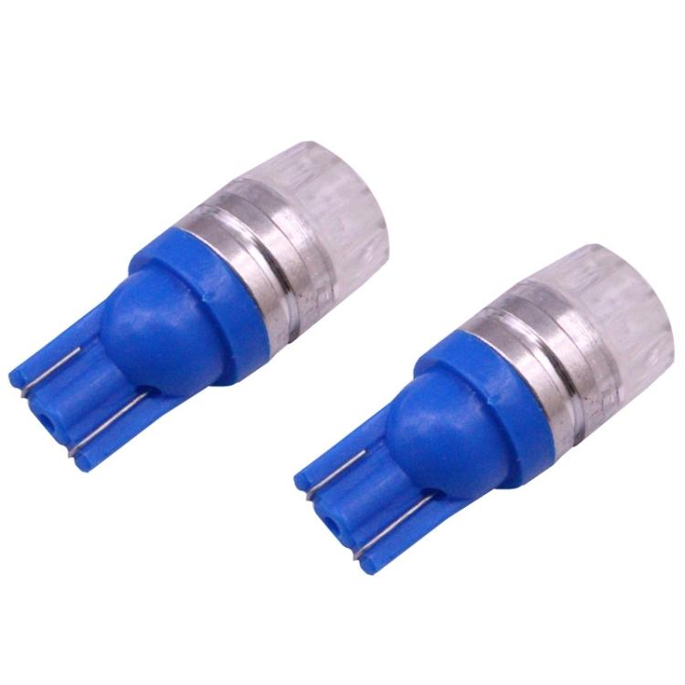 2 PCS T10 1.5W 60LM 1 LED Blue COB LED Brake Light for Vehicles, DC12V