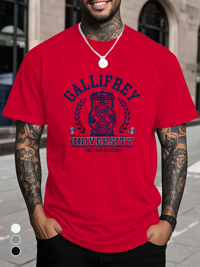 Gelfrey University Sons of Time College TShirt 100 Cotton ONeck Short Sleeve Summer Casual Mens Tshirt Streetwear