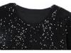 French S-Style Sequin Knit Cardigan & Midi Skirt Set – Autumn/Winter Collection