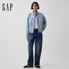 GAP Women's 2026 Spring Loose Fit Washed Cotton Denim Jacket