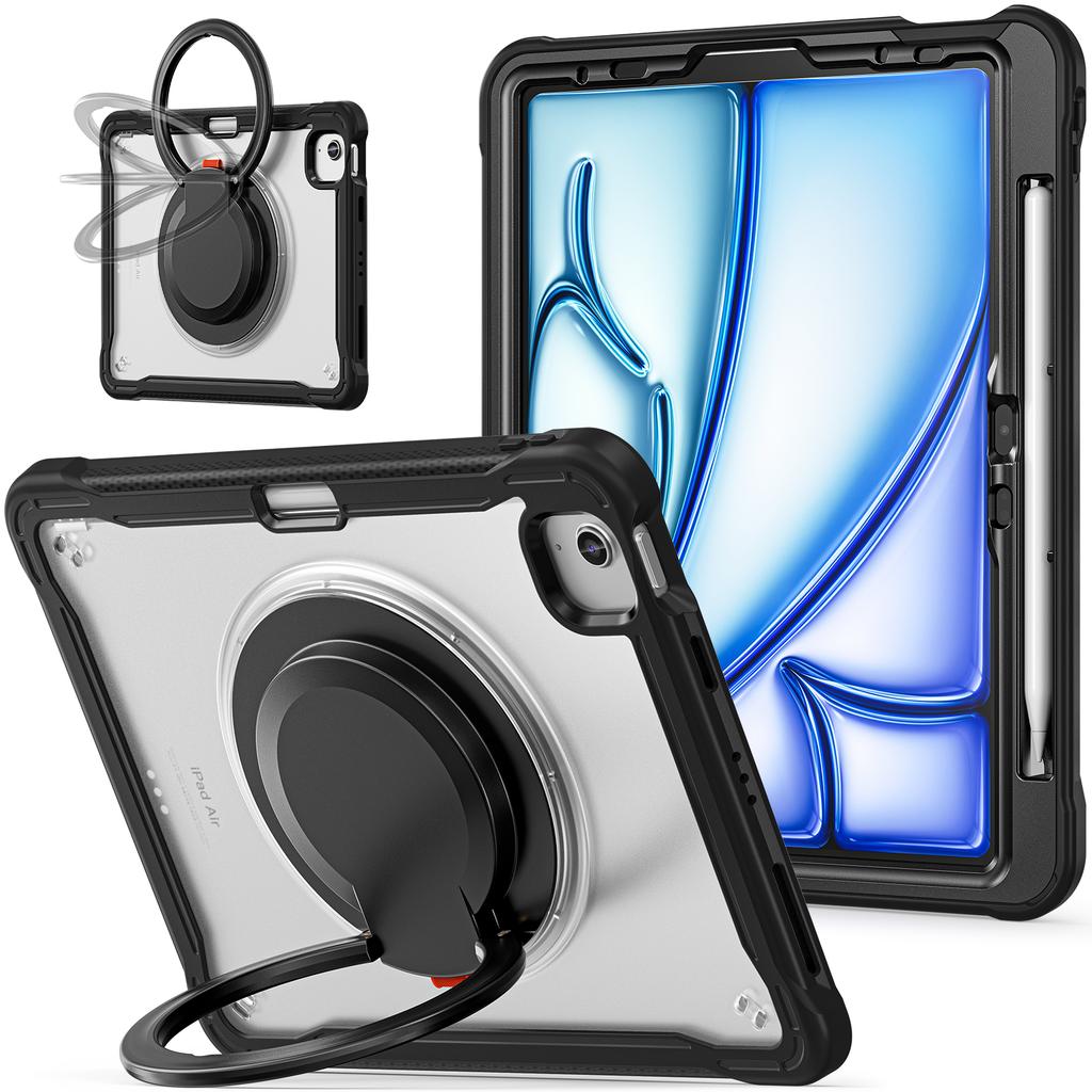 For iPad Air 11 (2025)/(2024)/Air (2022)/(2020)/Pro 11 (2022)/(2021)/(2020)/(2018) Case Rotary Kickstand Tablet Cover