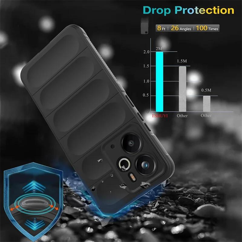 Custodia in Silicone Antiurto con Sensazione di Pelle Flessibile per Realme 14 5G Realme 14T Copertura Protettiva Guscio Posteriore Fundas Coque