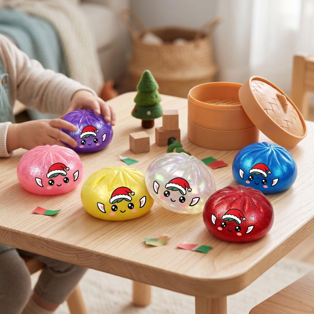Christmas Bun Slow Toy - Creative Toy for Relaxation and Fun