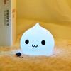 LED Night Light Wireles Touch Sensor 7 Colors Battery Waterdrop Silicone Bedroom Lamp Soft Toy  For Children Baby Christmas Gift