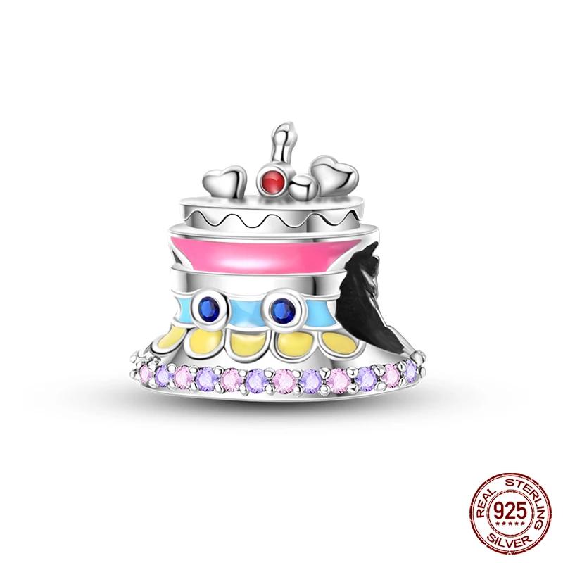 100% Copper Colorful Rubik'S Cube Butterfly Cat Peacock Daisy Charm Beads Fit Original Bracelet Diy Jewelry