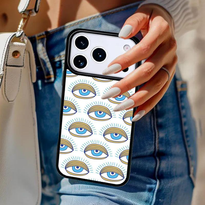 EVIL EYE Collage Phone Case For iPhone 17 Air 14 15 13 12 Max Cover For Apple 14 15 16 16e 11 Pro Max Plus