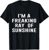 I'm A Freaking Ray Of Sunshine Funny Sarcastic Sayings T-Shirt