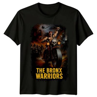 1990- The Bronx Warriors (1982) Movie Poster Inspired 100% Cotton T-shirt Mens Tees Top Retro 80s Tee