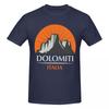Unisex Dolomites Italy Mountains Gifts T Shirt Streetwear Oversized Cotton Crewneck Custom Sleeve T Shirts