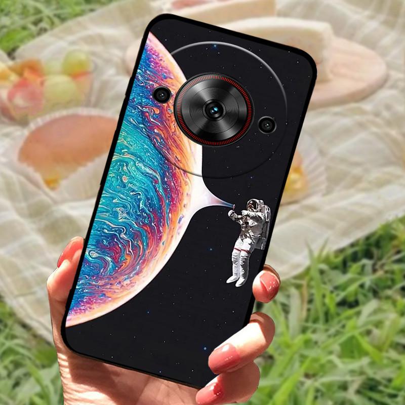 For ZTE Nubia Focus 5G Case Cover For Nubia Focus 5G Silicone Soft Marble Black Bumper Coque for ZTE Nubia Focus 5G Protective