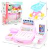Children'S Lighting And Sound Effects Supermarket Cash Register Toy Set, Playing House Fruits And Vegetables Simulation Checkout Page