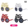 2026 Happy  Year Glasses Funny Eyeglasses Photo Props Decoration Party Supplies  Year Atmosphere Decoration Glasses