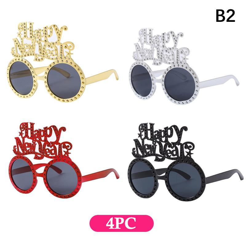 2026 Happy Year Glasses Funny Eyeglasses Photo Props Decoration Party Supplies Year Atmosphere Decoration Glasses