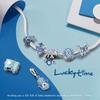 Blue Series Original Copper Lucky Charms Crystal Pendants Beads Fit Original Bracelets For Women Diy Jewelry Gift