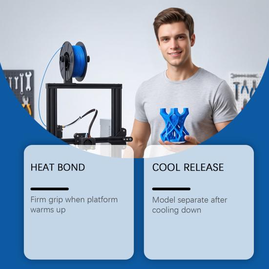 Print Bed Coating 3D Printer Adhesion Paste, Anti-Warping Excellent Build Plate Glue Grease, Reliable Filament Bonding On Printing Surfaces Paste