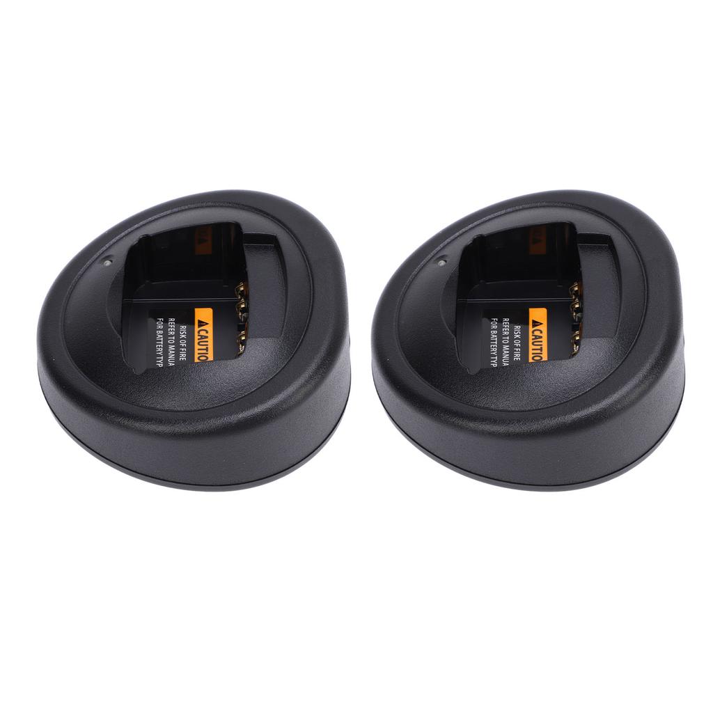 2PCS Two Way Radio Battery Charger ABS Two Way Talk Radio Replacement Charger Base Adapter for