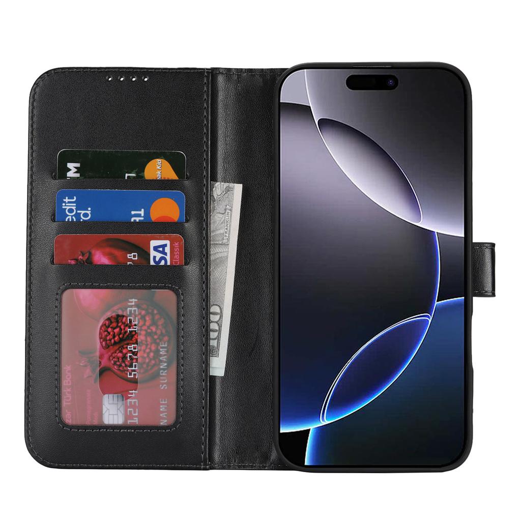 For iPhone 16 Pro Max Stand Case Shockproof Leather Wallet Phone Cover