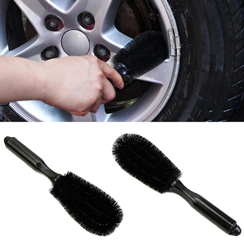 Wheel Tire Rim Scrub Brush Car Truck Motorcycle Bike Washing Cleaning Tool Handy