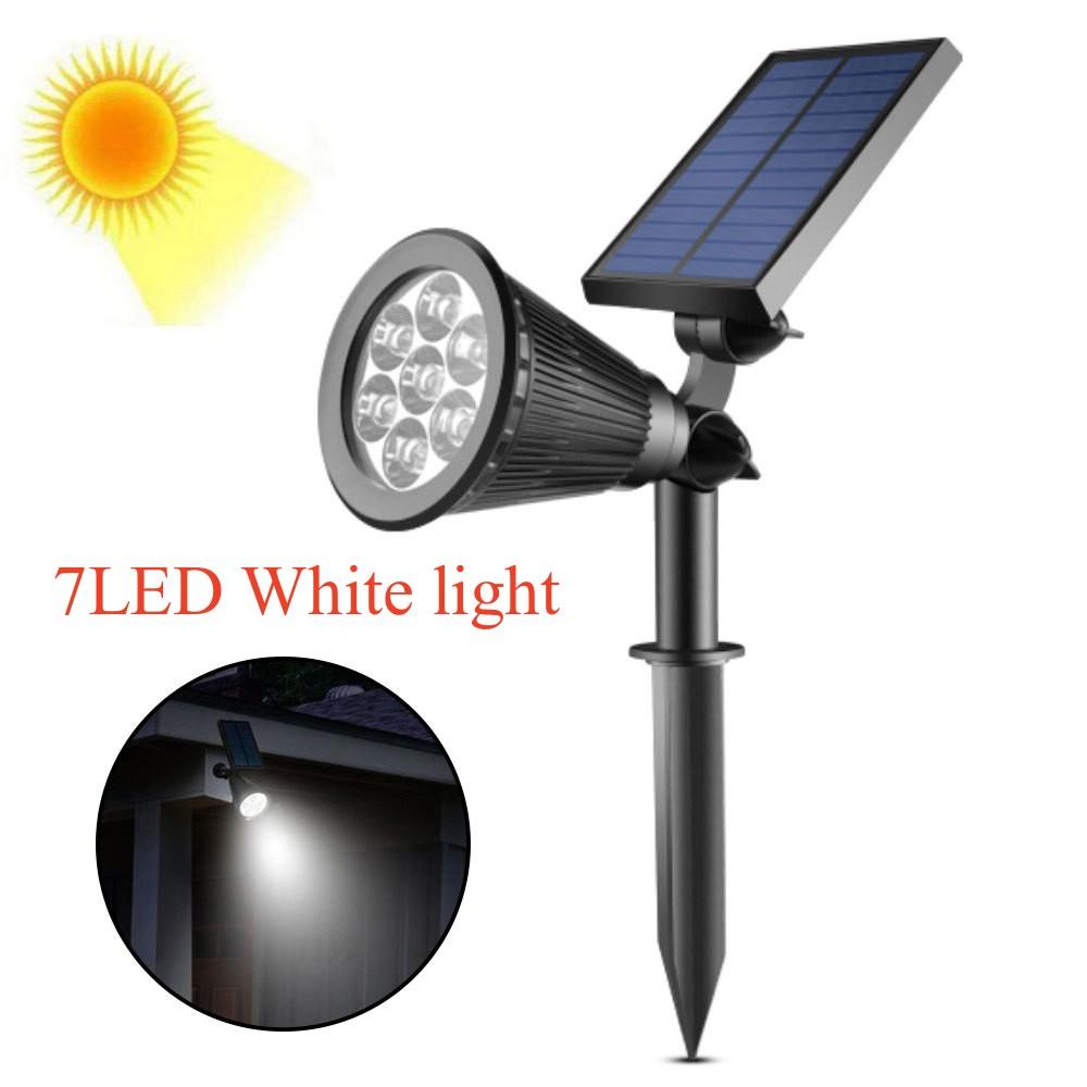7LED Solar Lawn Lamp Outdoor RGB Solar Spotlight Garden Landscape Light for Wall Path Tree Lawn Halloween Christmas Decoration