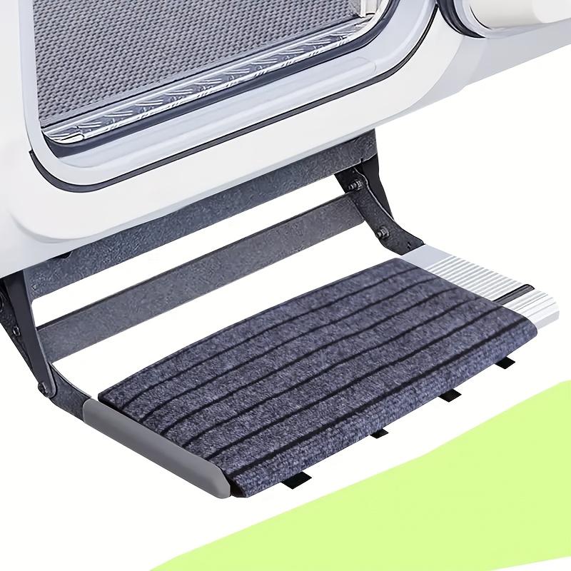 1pc RV Non-Slip Step Mat Adjustable Thick Floor Mat Carpet With Secure Buckle Motorhome Camper Trailer Entryway Protection Pad 1pc