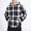 Men's Cardigan Hooded Skirt Fleece-Lined Casual Sports Sweatshirt