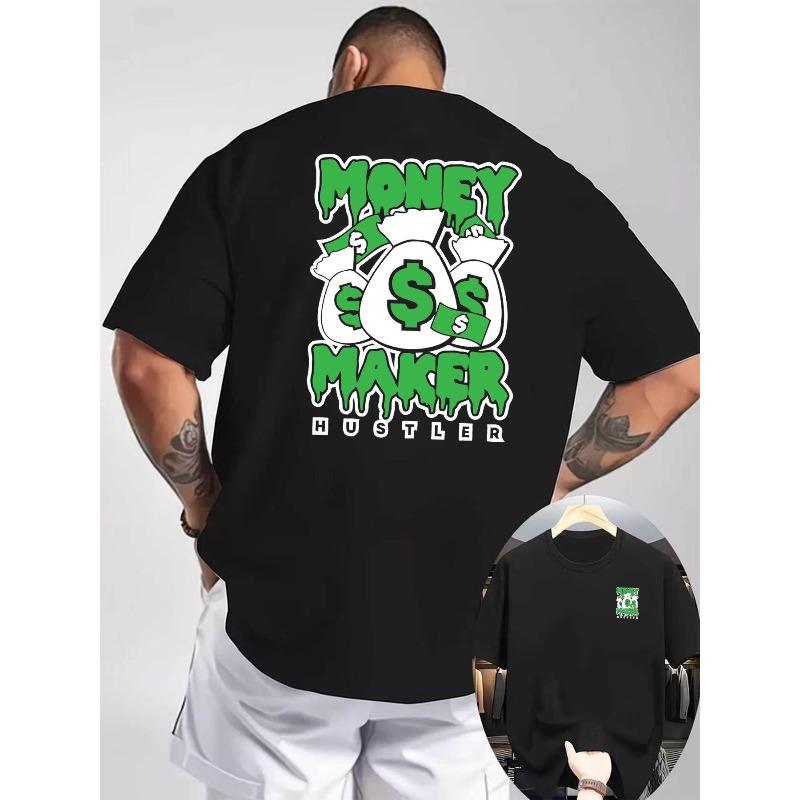 Men s T-Shirt Money Maker Streetwear Fashion S чёрный