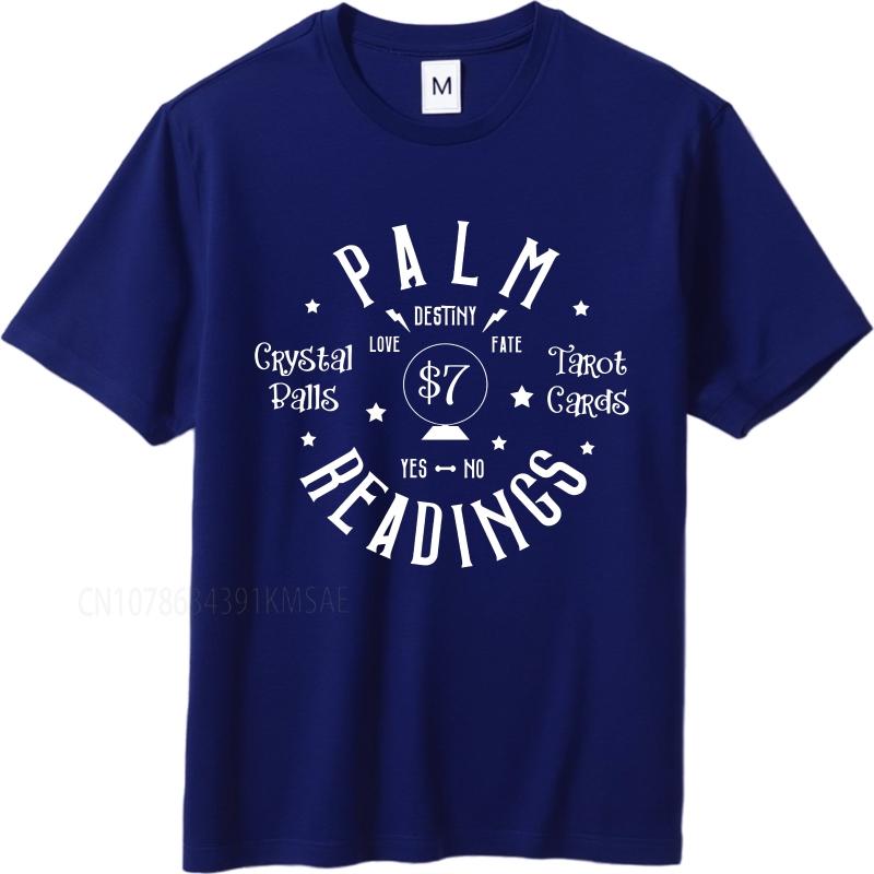 

unisex summer Man tshirt Palm Readings Crystal Balls Tarot Cards Destiny Love Fate Yes No Short Sleeve Street Wear ONeck 4XL