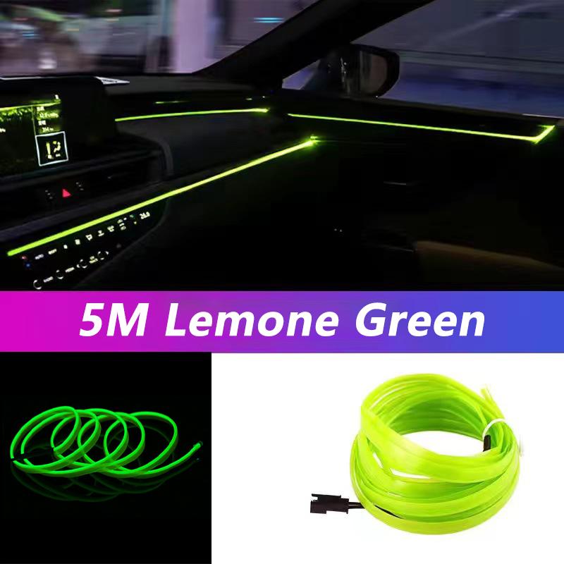 5M LED páskové světlo do interiéru auta Neon EL kabeláž Dekorativní lampa pro auto DIY Flexibilní ambientní světlo USB Party Atmosféra Dioda