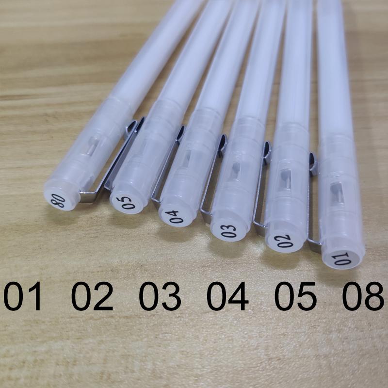Penna Fineliner Vuota Ricaricabile Multitaglia Marcatori da Disegno Pennello da Schizzo Punta Fine Penna per Lettering Anime Forniture d'Arte Cancelleria