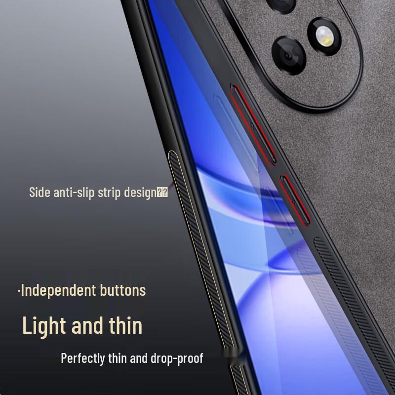 Huawei Nova Series Light Luxury Lambskin Phone Case with Full Lens Protection