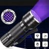 21LED UV Light 395nm Waterproof UV Flashlight Ultraviolet Mini UV Lamp Portable Torch For Nails Black Light Lamp J4I6
