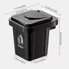 Trash Can Ashtray With Lid Stainless Steel Ashtray Bathroom Wall Hanging Notch Anti-fly Ash Ashtray Bathroom Toilet Ash Holder